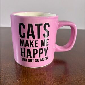 Pink Cat-Themed Mug 16oz